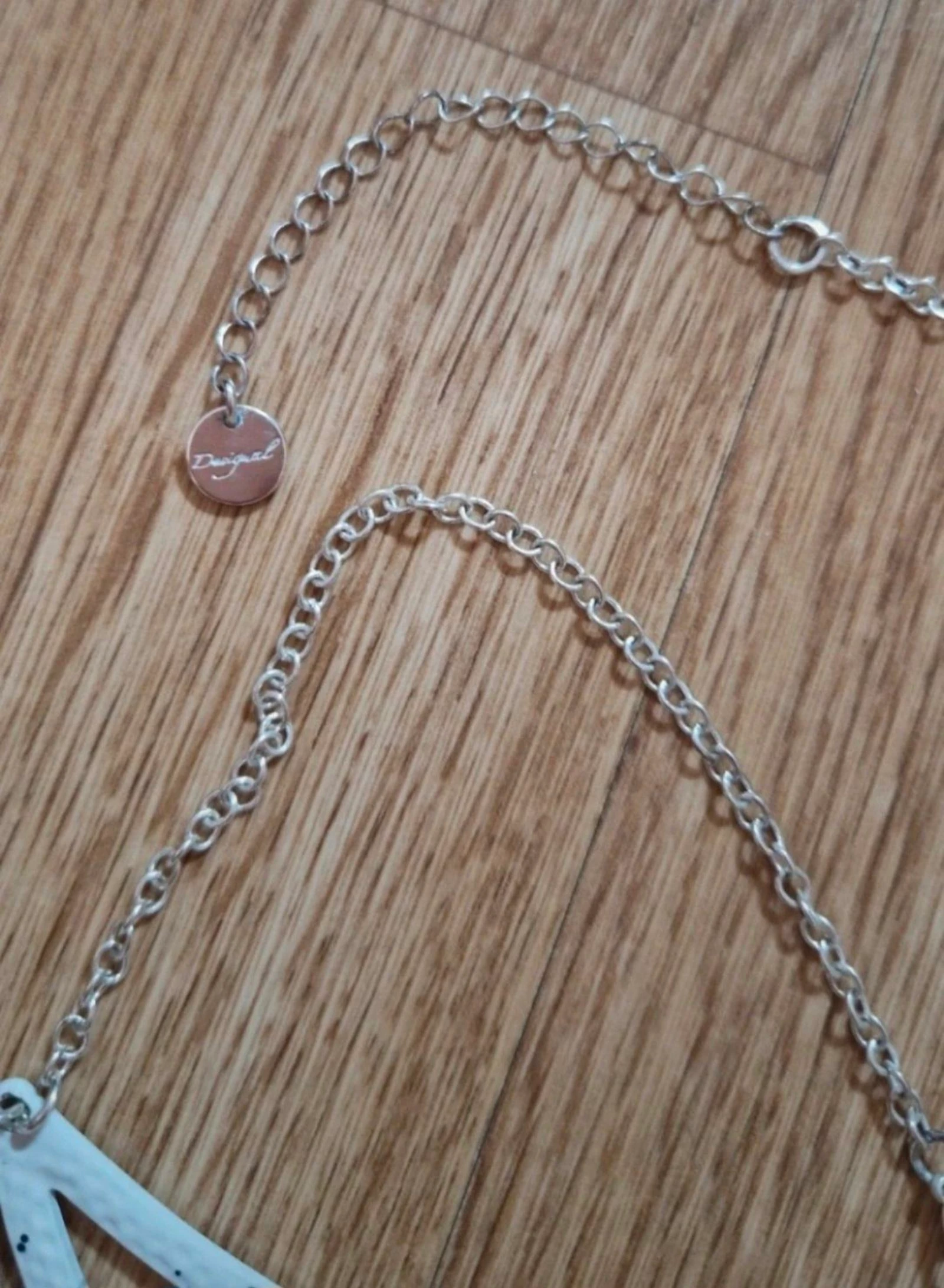 Collar Desigual "La vida es chula" plata – photo 5